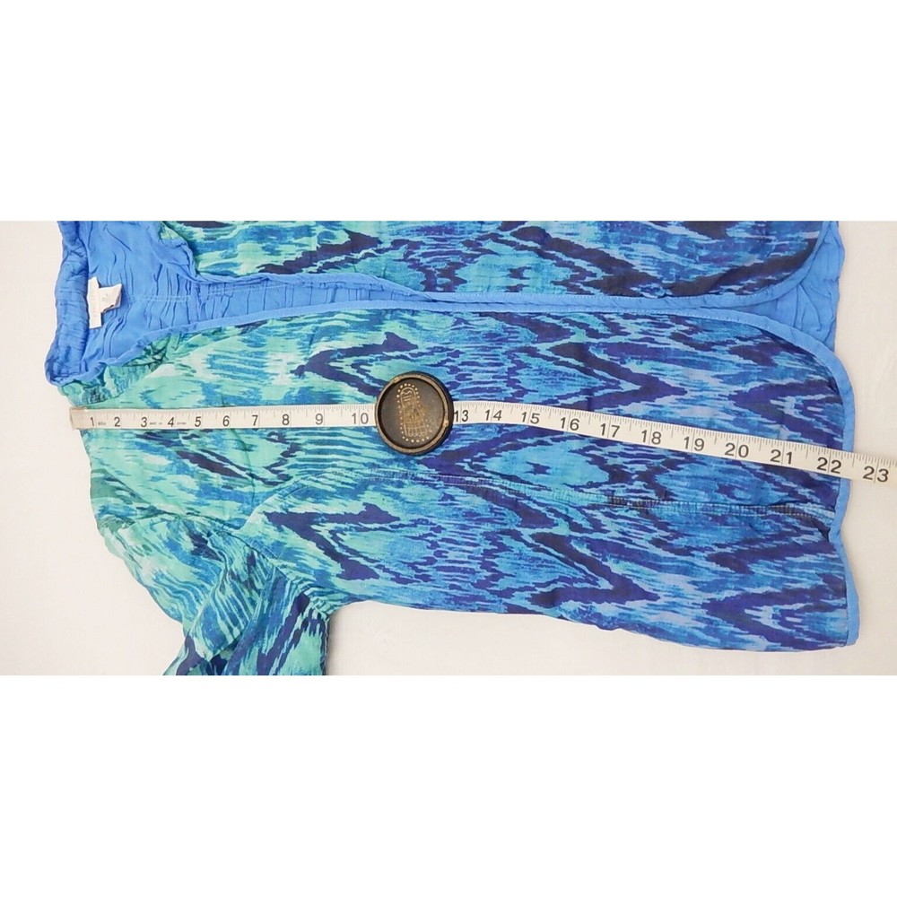Chico's Women Blazer Sz 0/S Long Sleeve Open Front Basic Mid Length Casual - Picture 6 of 9